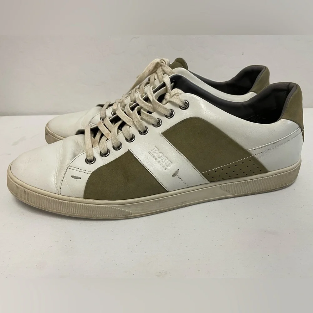 HUGO‎ BOSS Two Tone Leather Trainers / Sneakers Size 46 US 13